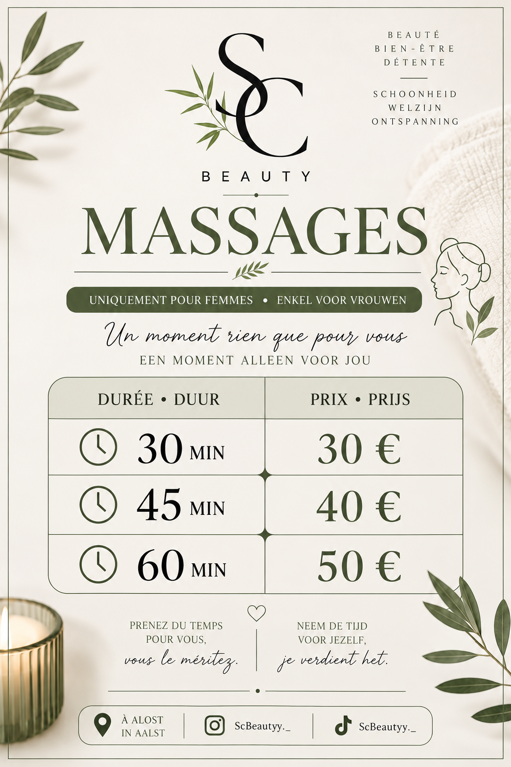 Massages relaxants californien