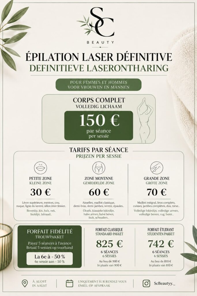 Laserontharing & Épilation laser à Aalst | SC Beauty whatsapp image 2026 09 07 at 08.09.21 (1)