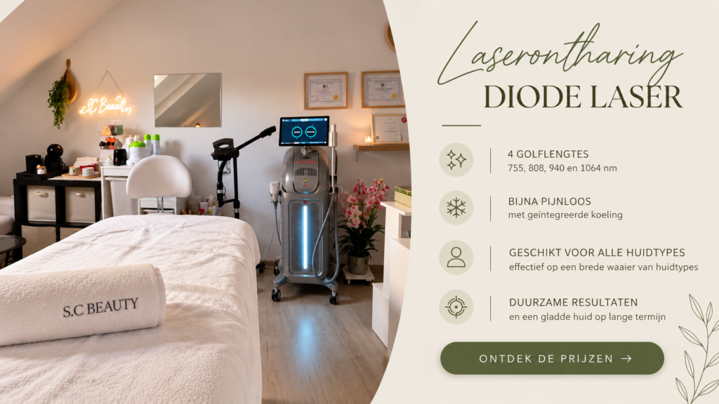 bannière élégante d’épilation laser spa
