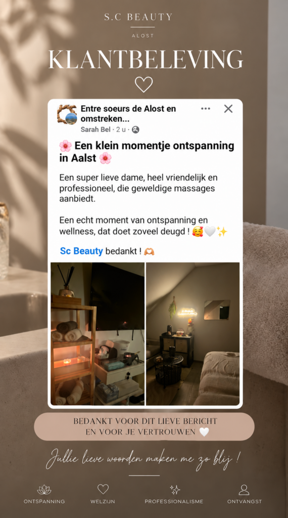 klantervaring bij s.c beauty in aalst